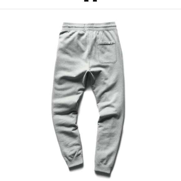New Reigning Champ LIGHTWEIGHT TERRY SLIM SWEATPANT Heather Grey Medium M - Picture 2 of 3